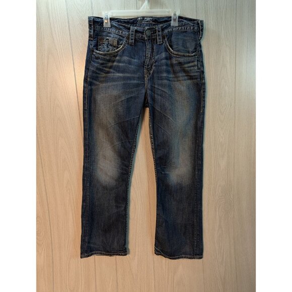 Silver Jeans Other - Silver Jeans Men 32x30 Craig Bootcut Blue Medium Wash Thick Stitch Grunge Y2K